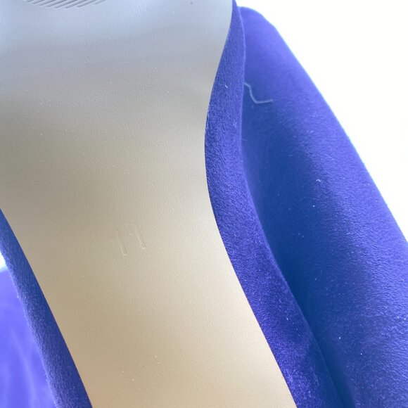 Purple Women Comfortable Low Heel Pull on Stylish Knee High Boot Square Toe Boot - Picture 5 of 6